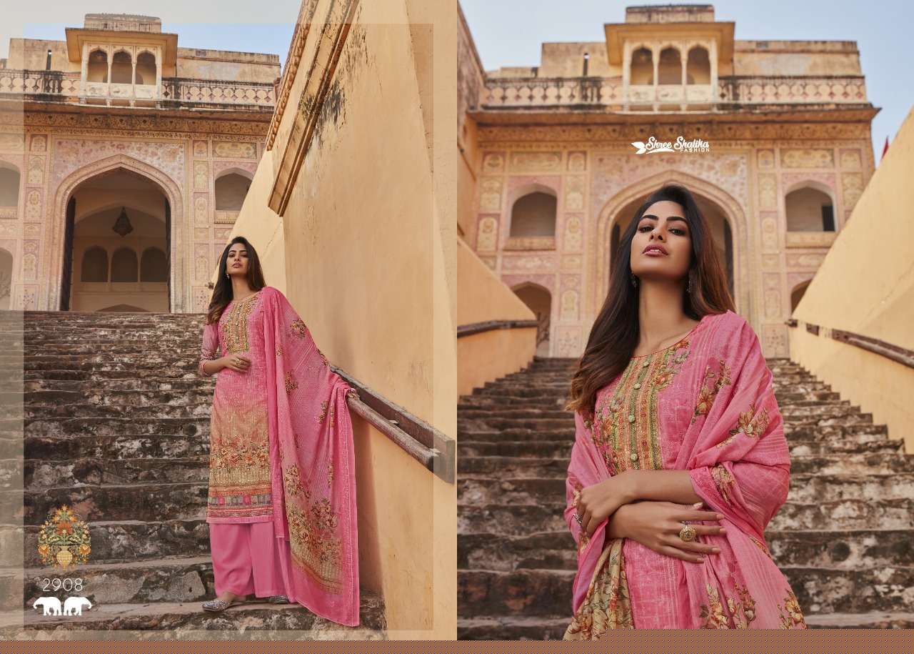 SHALIKA VOL-65 BY SHREE SHALIKA FASHION 2901 TO 2908 SERIES BEAUTIFUL STYLISH SUITS FANCY COLORFUL CASUAL WEAR & ETHNIC WEAR & READY TO WEAR PURE COTTON DIGITAL PRINT WITH WORK DRESSES AT WHOLESALE PRICE