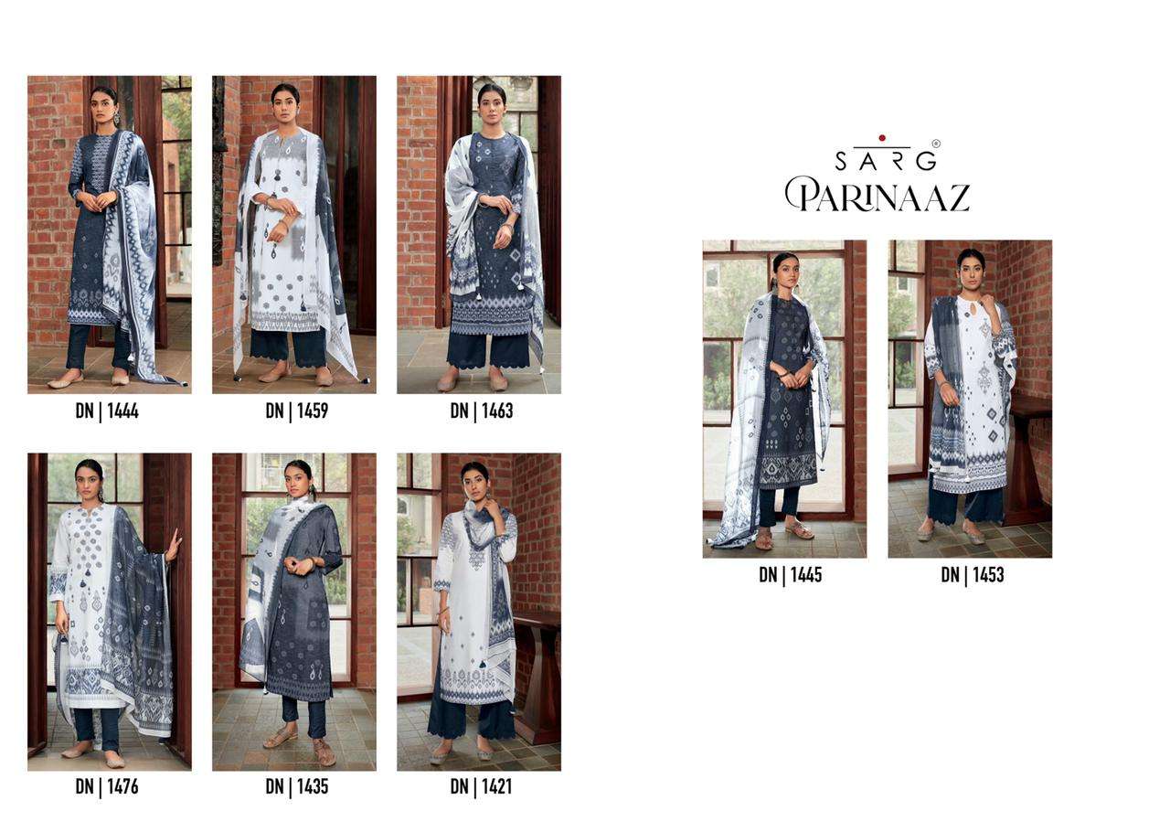 PARINAAZ BY SARG BEAUTIFUL COLORFUL STYLISH FANCY CASUAL WEAR & ETHNIC WEAR & READY TO WEAR CAMBRIC COTTON DIGITAL PRINT WITH WORK DRESSES AT WHOLESALE PRICE