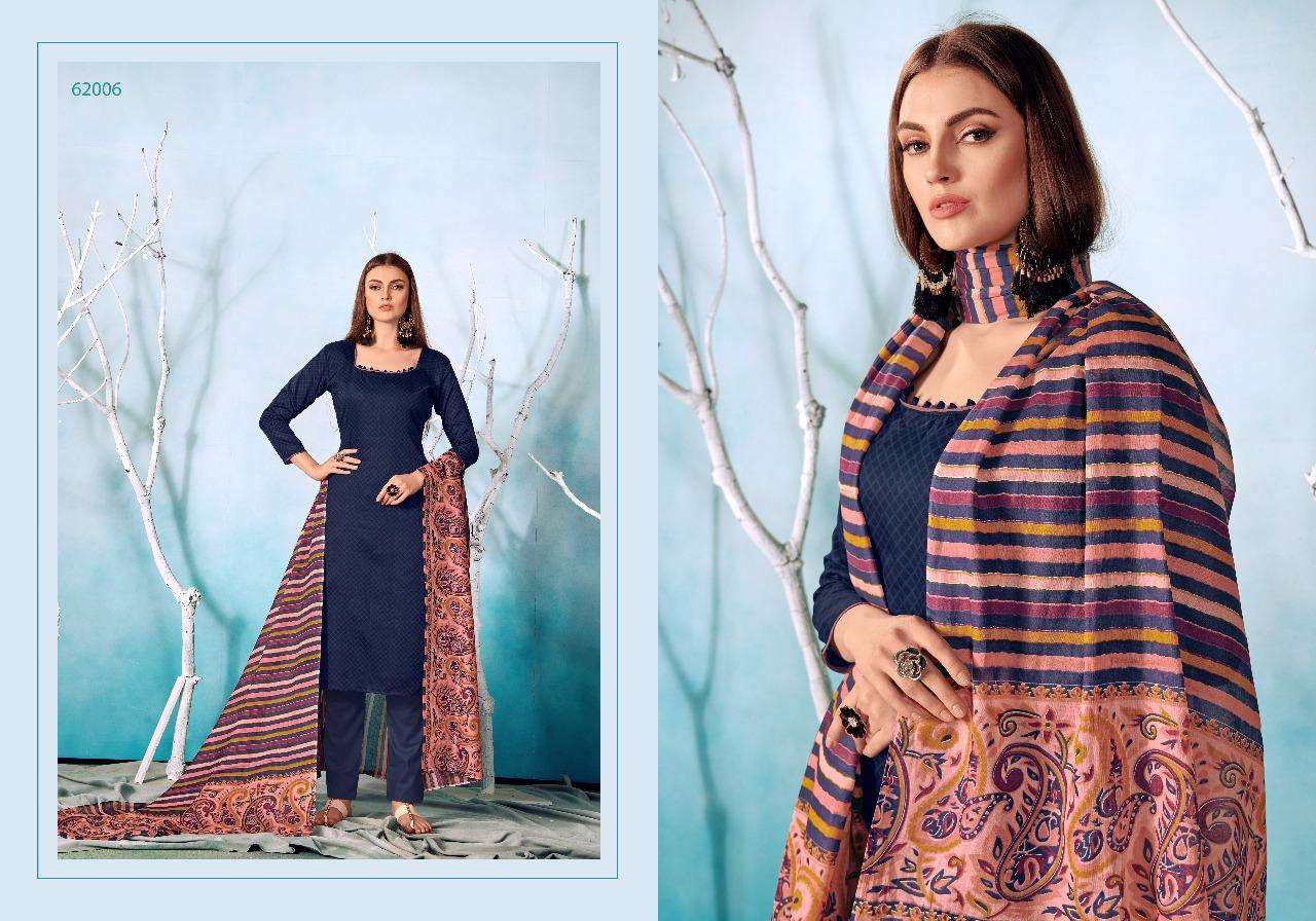 GULAAL VOL-62 BY HARIKS 62001 TO 62008 SERIES DESIGNER SUITS BEAUTIFUL FANCY COLORFUL STYLISH PARTY WEAR & OCCASIONAL WEAR COTTON SILK PRINT DRESSES AT WHOLESALE PRICE