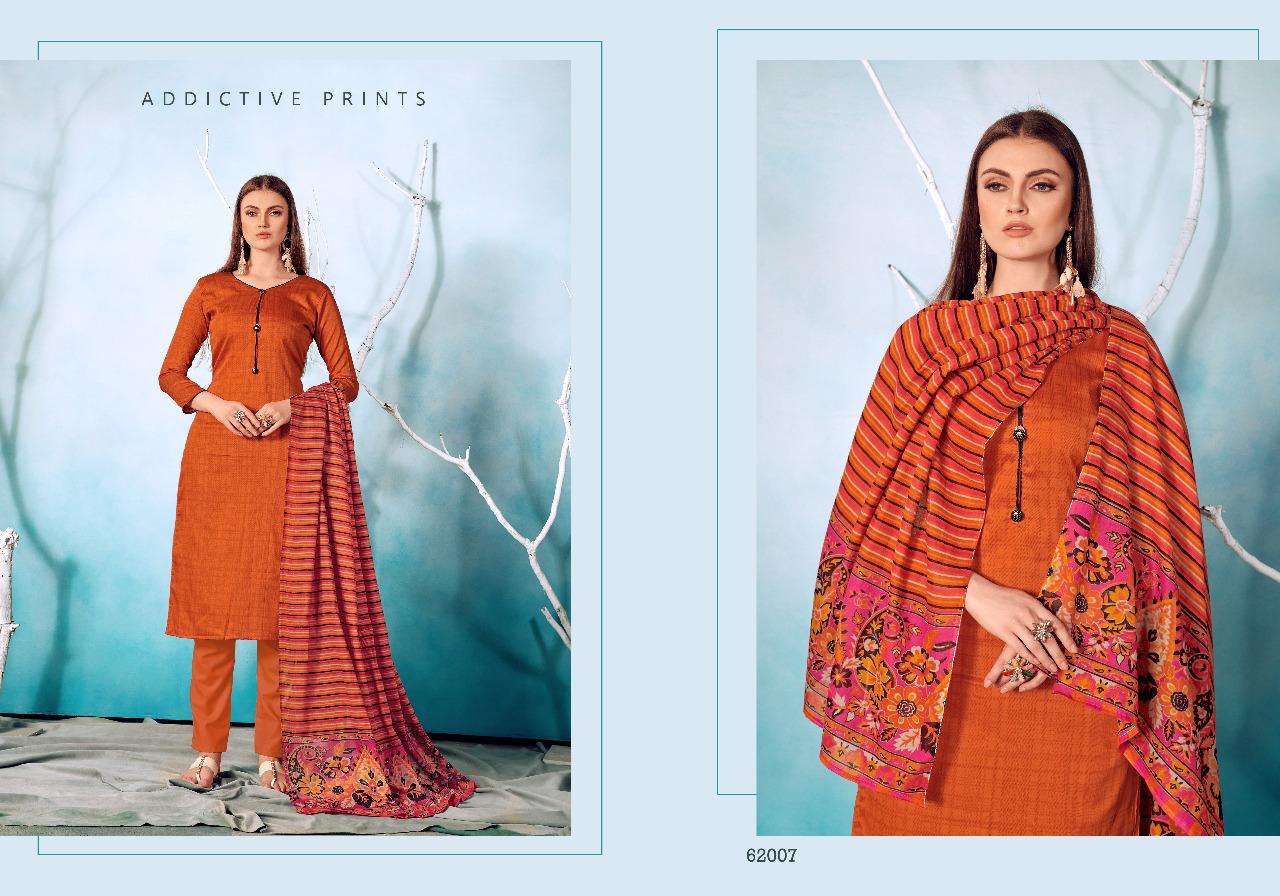 GULAAL VOL-62 BY HARIKS 62001 TO 62008 SERIES DESIGNER SUITS BEAUTIFUL FANCY COLORFUL STYLISH PARTY WEAR & OCCASIONAL WEAR COTTON SILK PRINT DRESSES AT WHOLESALE PRICE
