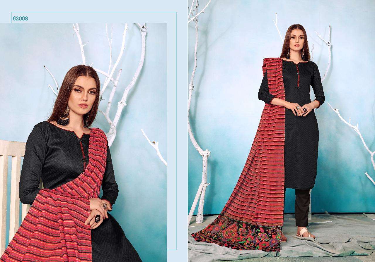 GULAAL VOL-62 BY HARIKS 62001 TO 62008 SERIES DESIGNER SUITS BEAUTIFUL FANCY COLORFUL STYLISH PARTY WEAR & OCCASIONAL WEAR COTTON SILK PRINT DRESSES AT WHOLESALE PRICE