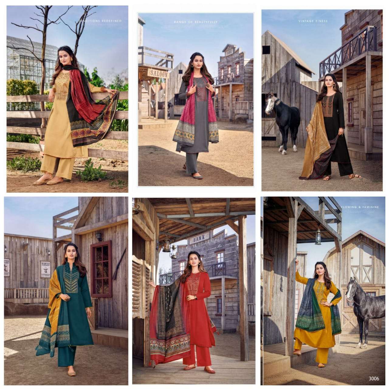 EVYANA BY KAPIL TRENDZ 3001 TO 3006 SERIES BEAUTIFUL WINTER COLLECTION SUITS STYLISH FANCY COLORFUL CASUAL WEAR & ETHNIC WEAR JAM COTTON WITH WORK DRESSES AT WHOLESALE PRICE