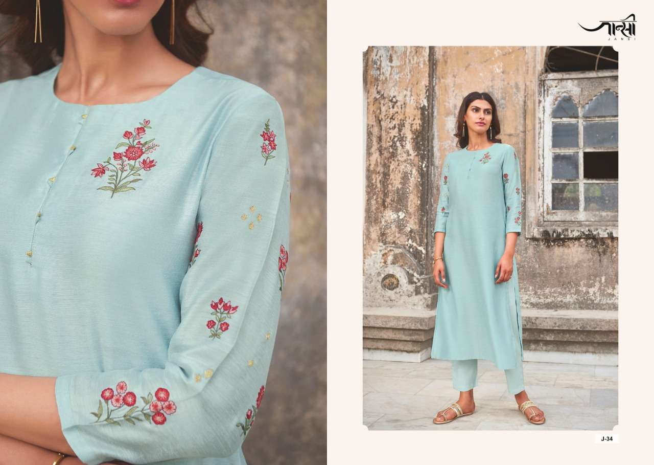 AABHUSHAN BY JHANSI 31 TO 36 SERIES DESIGNER STYLISH FANCY COLORFUL BEAUTIFUL PARTY WEAR & ETHNIC WEAR COLLECTION BERRY SILK EMBROIDERY KURTIS WITH BOTTOM AT WHOLESALE PRICE