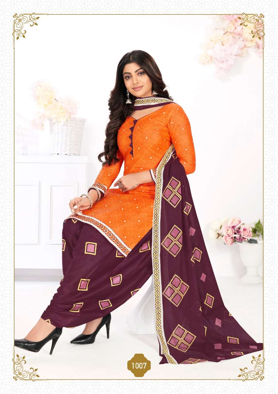 TITLI BY TRIMURTI TEXTILE 1001 TO 1010 SERIES BEAUTIFUL COLORFUL STYLISH PRETTY PARTY WEAR CASUAL WEAR OCCASIONAL WEAR PURE COTTON DRESSES AT WHOLESALE PRICE