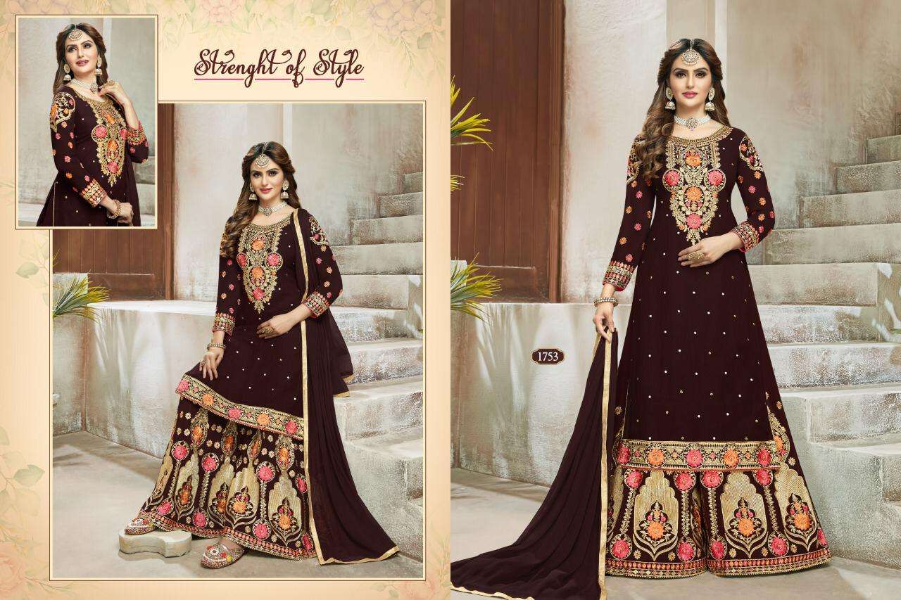 SOHNI KUDI VOL-4 BY A.M. CREATION 1751 TO 1754 SERIES BEAUTIFUL COLORFUL STYLISH PRETTY PARTY WEAR CASUAL WEAR OCCASIONAL WEAR HEAVY GEORGETTE EMBROIDERED DRESSES AT WHOLESALE PRICE