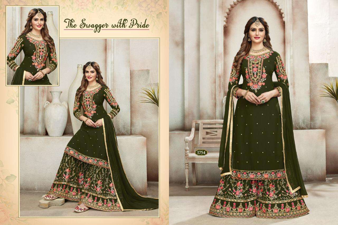 SOHNI KUDI VOL-4 BY A.M. CREATION 1751 TO 1754 SERIES BEAUTIFUL COLORFUL STYLISH PRETTY PARTY WEAR CASUAL WEAR OCCASIONAL WEAR HEAVY GEORGETTE EMBROIDERED DRESSES AT WHOLESALE PRICE