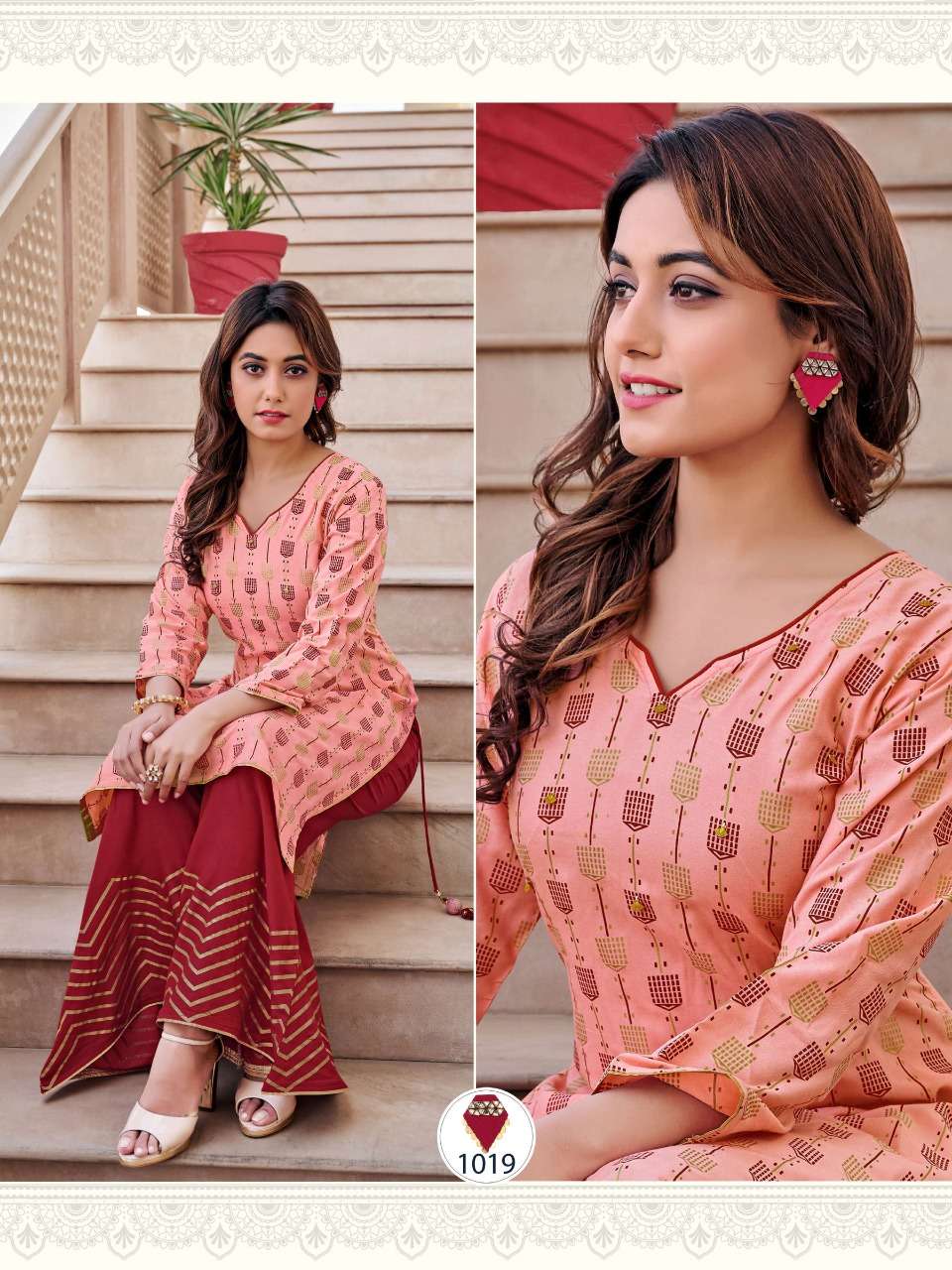 PRIVIVAH VOL-1 BY POGWS 1014 TO 1019 SERIES BEAUTIFUL STYLISH FANCY COLORFUL CASUAL WEAR & ETHNIC WEAR HEAVY RAYON PRINT KURTIS WITH BOTTOM AT WHOLESALE PRICE