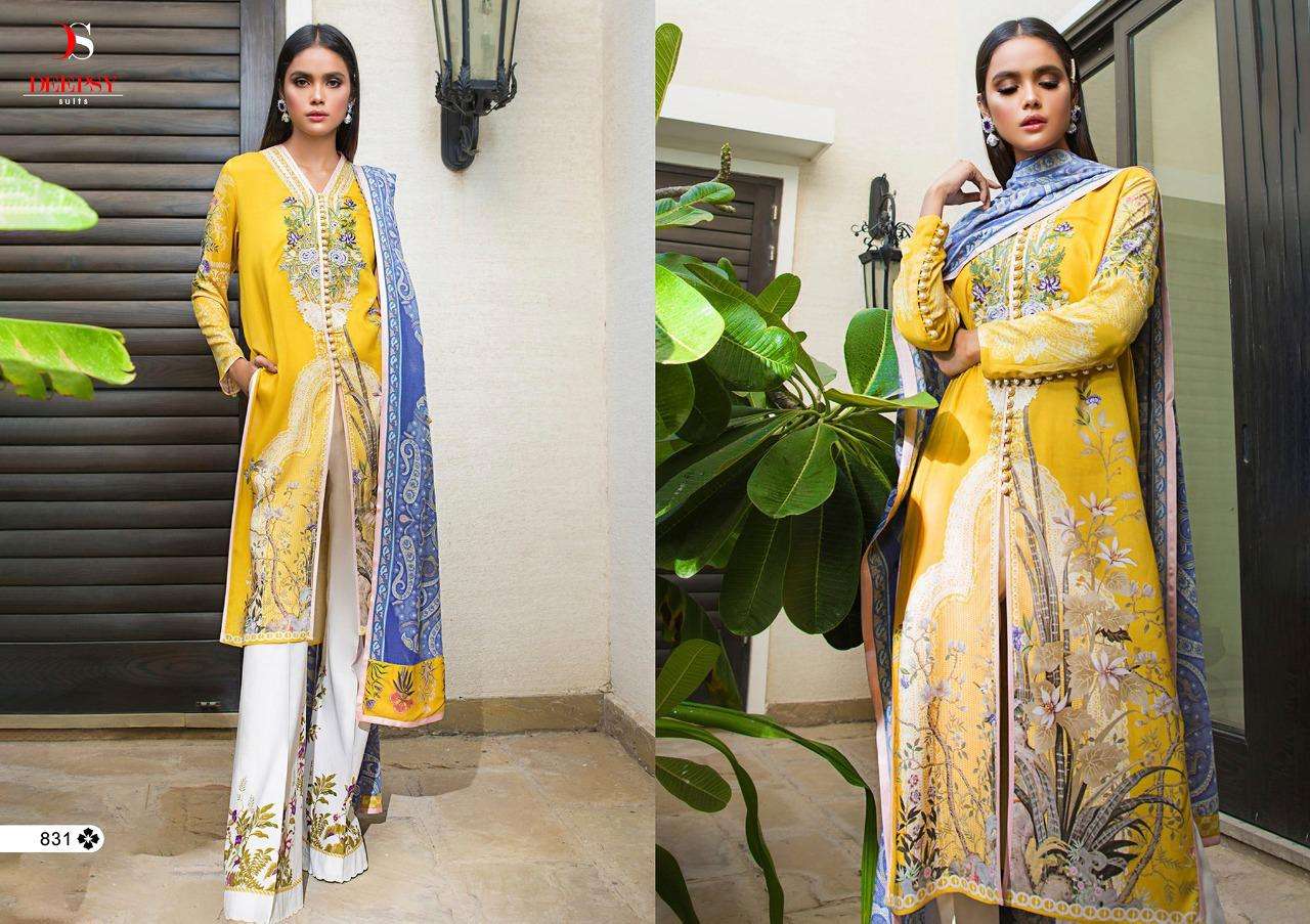 MAHEY COLLECTION BY DEEPSY SUITS 831 TO 837 SERIES BEAUTIFUL PAKISTANI SUITS COLORFUL STYLISH FANCY CASUAL WEAR & ETHNIC WEAR PURE JAM COTTON PRINT WITH EMBROIDERED DRESSES AT WHOLESALE PRICE