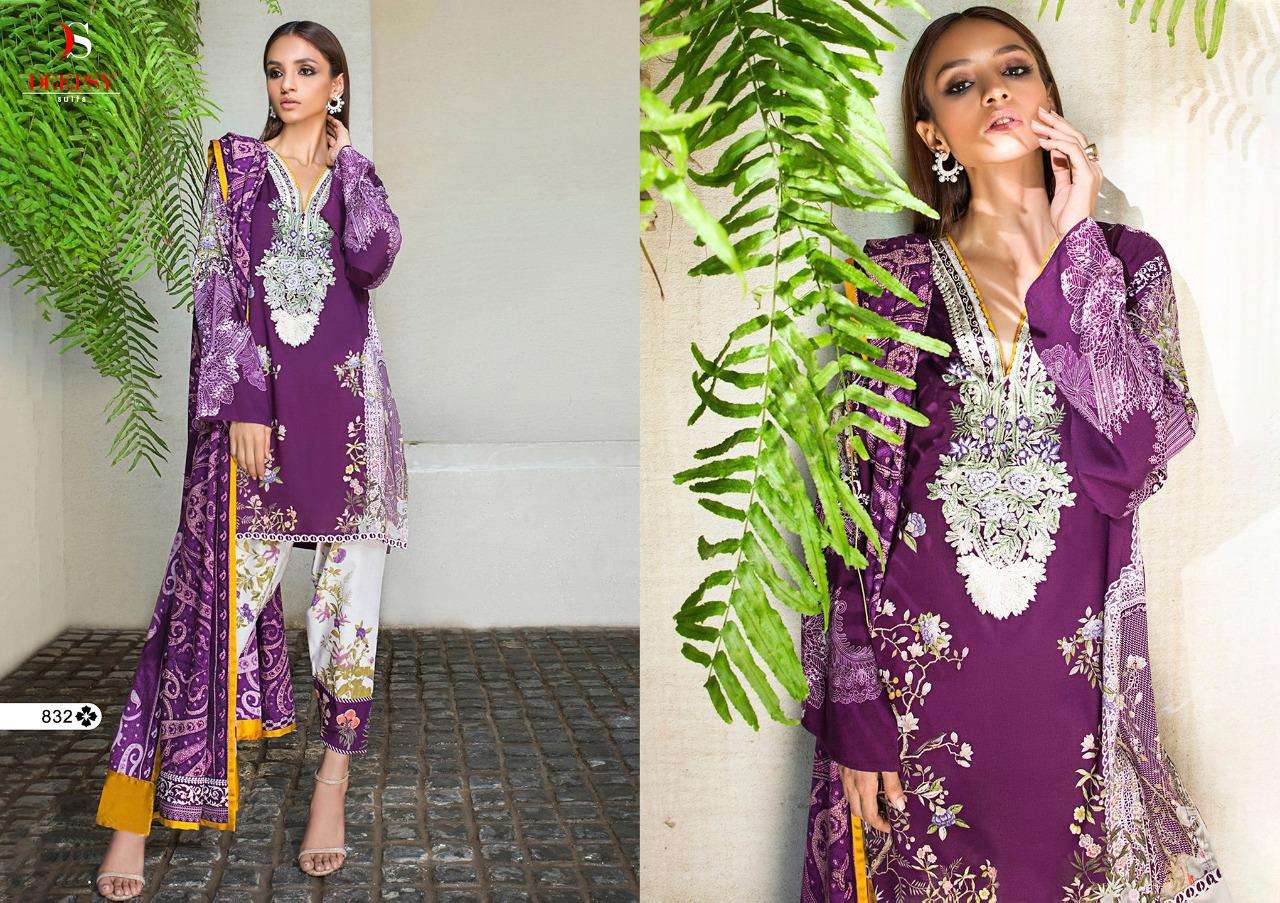 MAHEY COLLECTION BY DEEPSY SUITS 831 TO 837 SERIES BEAUTIFUL PAKISTANI SUITS COLORFUL STYLISH FANCY CASUAL WEAR & ETHNIC WEAR PURE JAM COTTON PRINT WITH EMBROIDERED DRESSES AT WHOLESALE PRICE