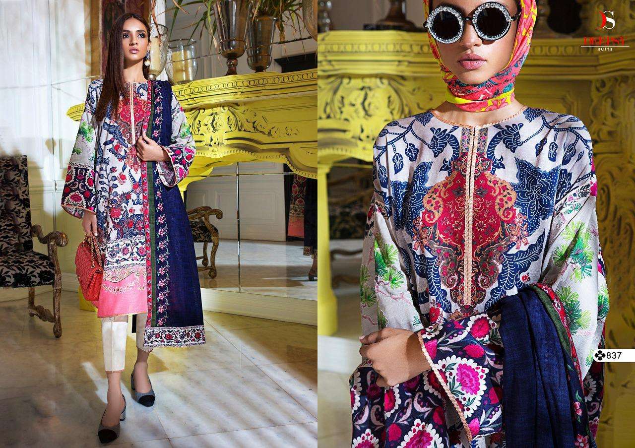 MAHEY COLLECTION BY DEEPSY SUITS 831 TO 837 SERIES BEAUTIFUL PAKISTANI SUITS COLORFUL STYLISH FANCY CASUAL WEAR & ETHNIC WEAR PURE JAM COTTON PRINT WITH EMBROIDERED DRESSES AT WHOLESALE PRICE