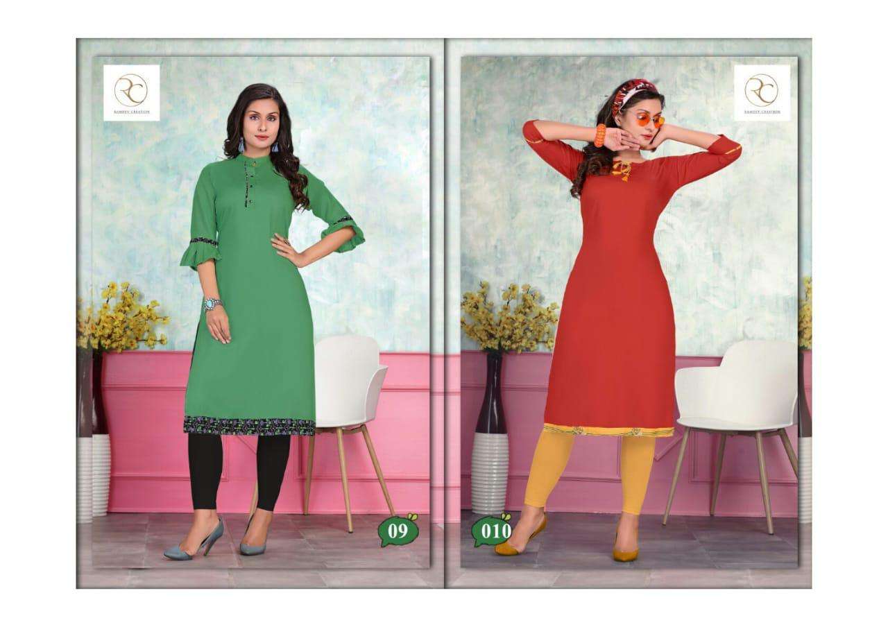 SUI DHAGHA VOL-11 BY RC 01 TO 10 SERIES DESIGNER STYLISH FANCY COLORFUL BEAUTIFUL PARTY WEAR & ETHNIC WEAR COLLECTION RAYON PRINT KURTIS AT WHOLESALE PRICE