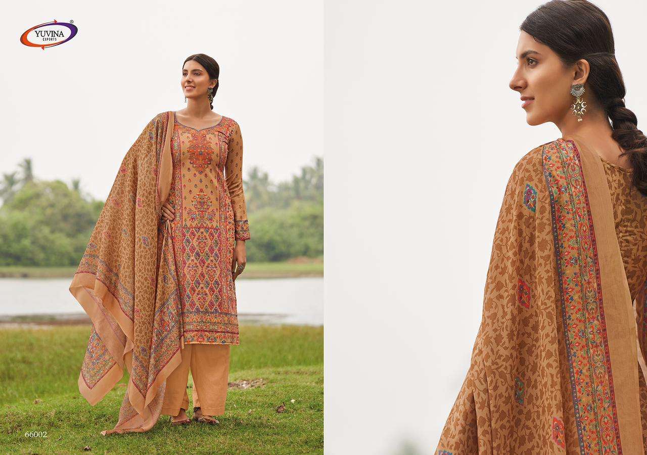 RIVAYAT BY YUVINA EXPORTS 66001 TO 66008 SERIES BEAUTIFUL PATIYALA SUITS STYLISH FANCY COLORFUL PARTY WEAR & OCCASIONAL WEAR JAM PRINTED DRESSES AT WHOLESALE PRICE