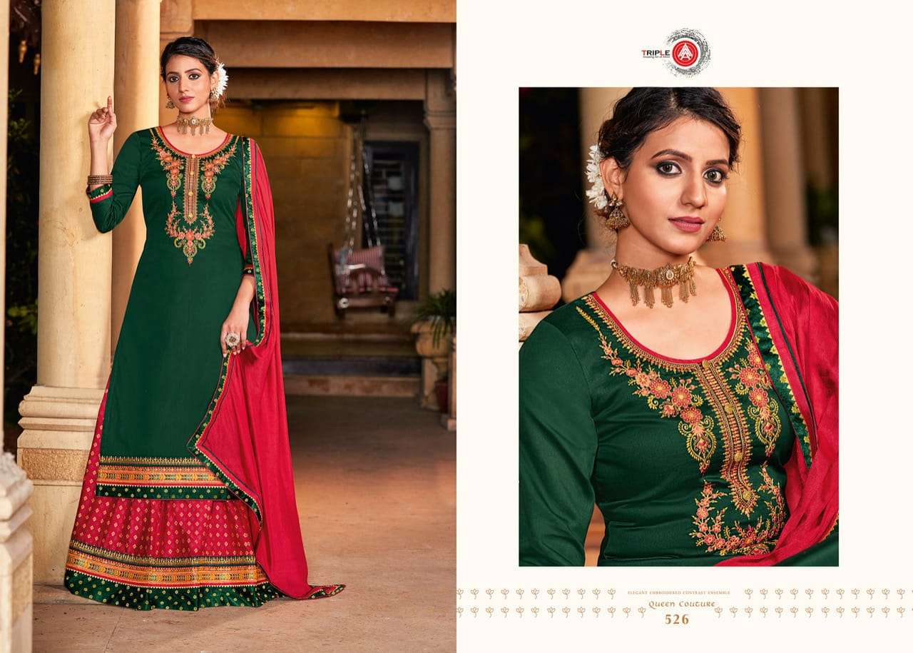 KADAMBRI VOL-5 BY TRIPLE AAA 521 TO 526 SERIES BEAUTIFUL PATIYALA SUITS STYLISH FANCY COLORFUL PARTY WEAR & OCCASIONAL WEAR JAM SILK WITH WORK DRESSES AT WHOLESALE PRICE
