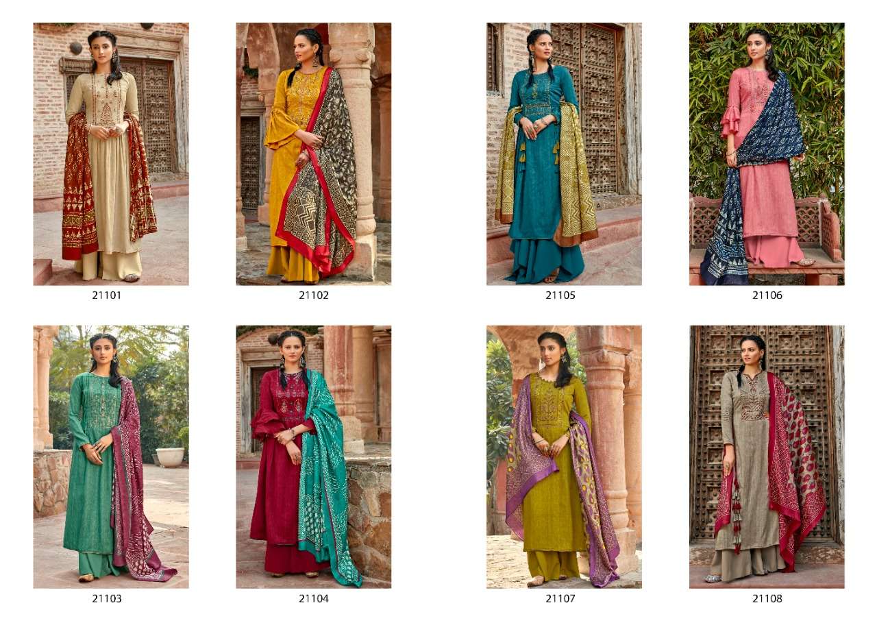 MALIKA BY SIDDHI SAGAR 21101 TO 21108 SERIES BEAUTIFUL STYLISH SHARARA SUITS FANCY COLORFUL CASUAL WEAR & ETHNIC WEAR & READY TO WEAR PURE JAM SATIN PRINTED DRESSES AT WHOLESALE PRICE