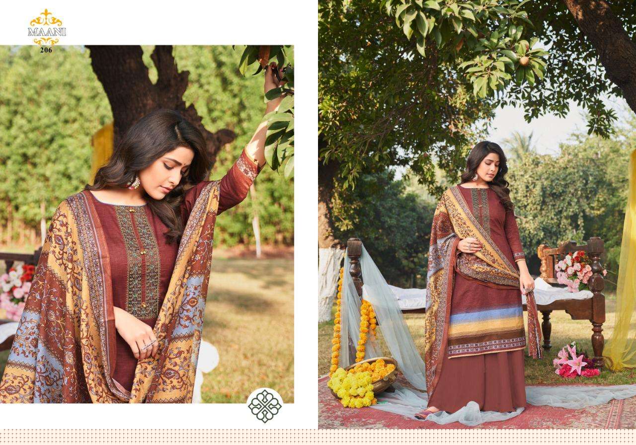 MAANI VOL-2 BY LAVINA 201 TO 208 SERIES BEAUTIFUL SUITS STYLISH FANCY COLORFUL PARTY WEAR & OCCASIONAL WEAR PURE COTTON EMBROIDERED DRESSES AT WHOLESALE PRICE