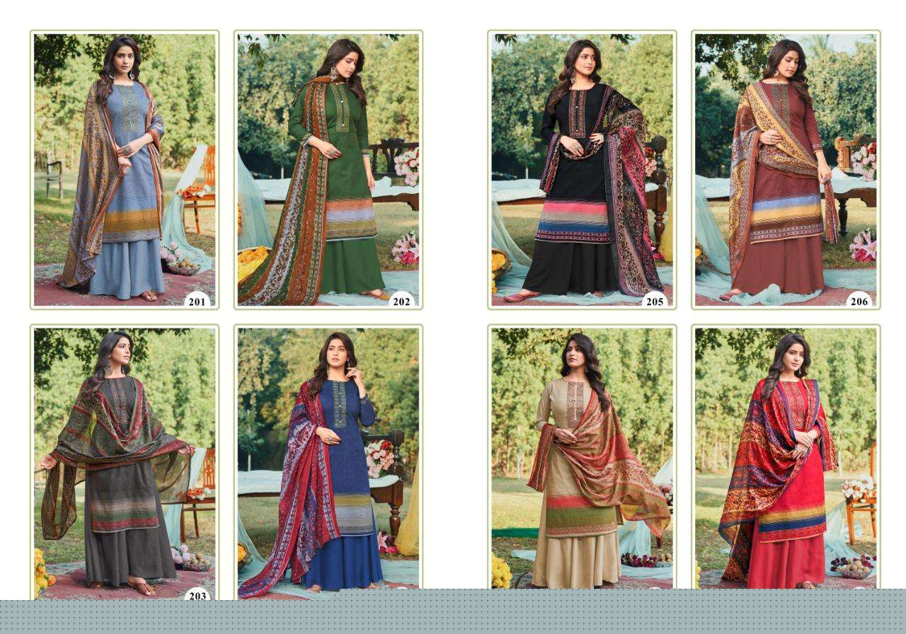 MAANI VOL-2 BY LAVINA 201 TO 208 SERIES BEAUTIFUL SUITS STYLISH FANCY COLORFUL PARTY WEAR & OCCASIONAL WEAR PURE COTTON EMBROIDERED DRESSES AT WHOLESALE PRICE