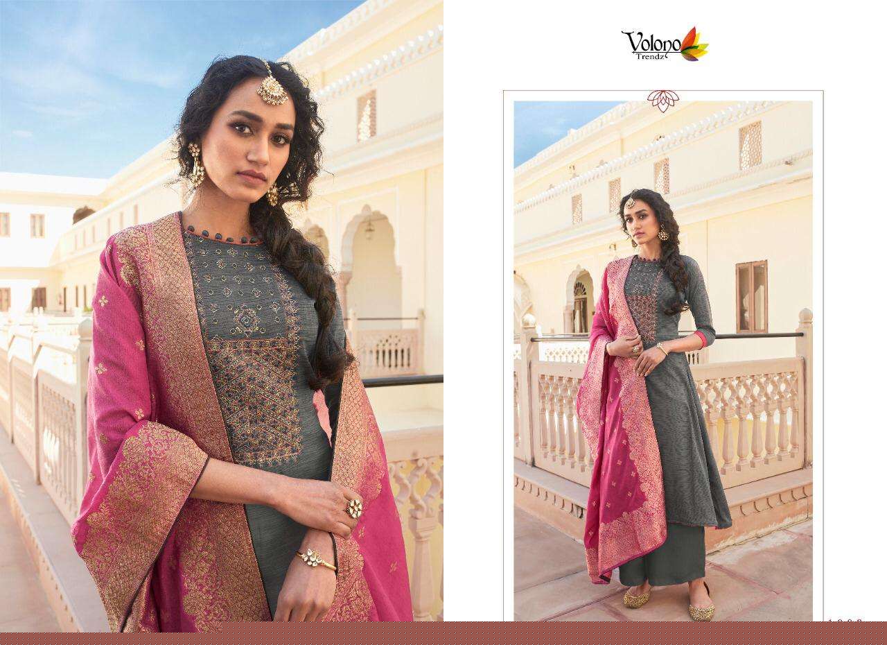 Miza By Volono Trendz 1001 To 1006 Series Designer Collection Beautiful Stylish Fancy Colorful Party Wear & Occasional Wear Pure Jam Cotton Print With Embroidery Dresses At Wholesale Price