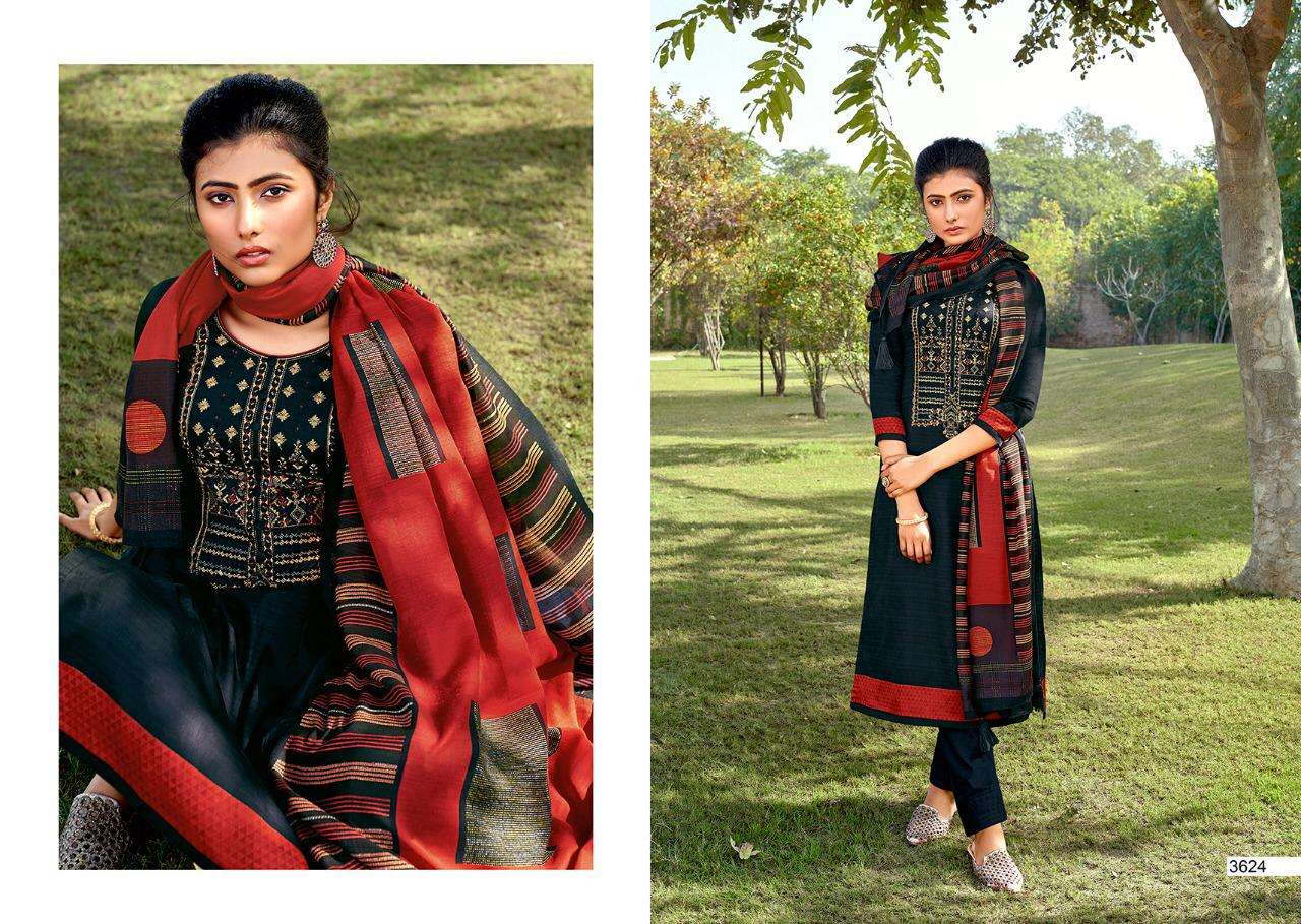 AALIYAH BY SANNA FASHION 3619 TO 3628 SERIES BEAUTIFUL STYLISH SHARARA SUITS FANCY COLORFUL CASUAL WEAR & ETHNIC WEAR & READY TO WEAR PURE JAM SILK PRINTED DRESSES AT WHOLESALE PRICE