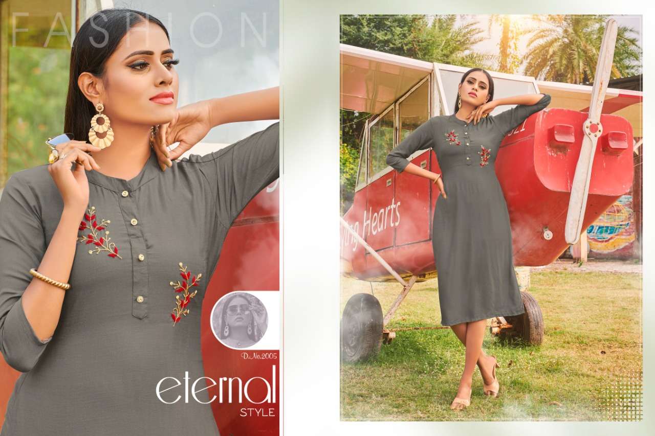 QUEEN VOL-2 BY POORVI DESIGNER 2001 TO 2006 SERIES BEAUTIFUL STYLISH FANCY COLORFUL CASUAL WEAR & ETHNIC WEAR & READY TO WEAR RAYON SLUB KURTIS AT WHOLESALE PRICE