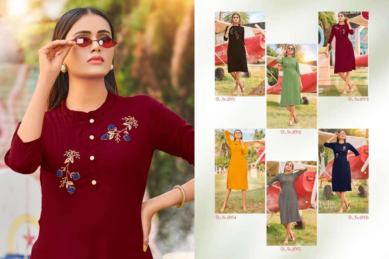 QUEEN VOL-2 BY POORVI DESIGNER 2001 TO 2006 SERIES BEAUTIFUL STYLISH FANCY COLORFUL CASUAL WEAR & ETHNIC WEAR & READY TO WEAR RAYON SLUB KURTIS AT WHOLESALE PRICE