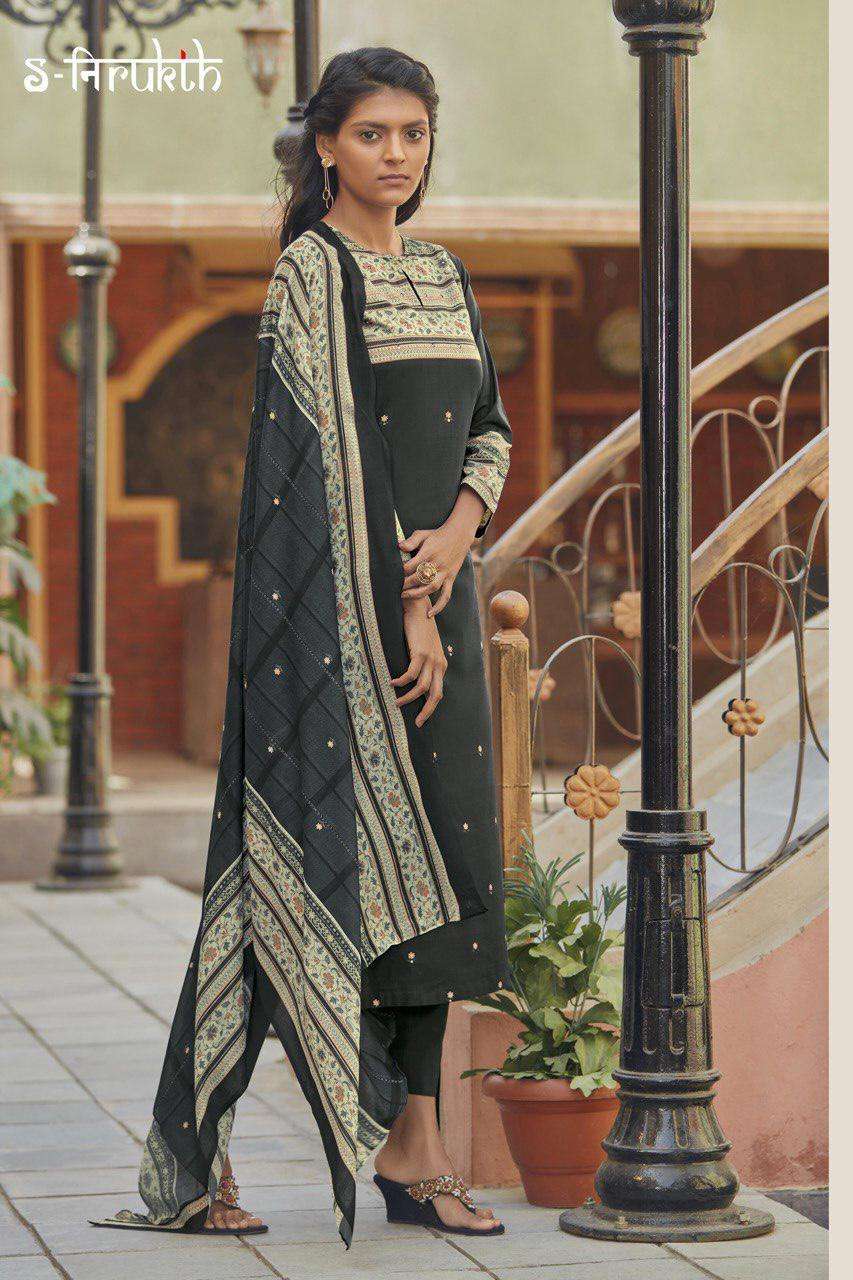 RUKHSAR BY S-NIRUKTH BEAUTIFUL STYLISH SHARARA SUITS FANCY COLORFUL CASUAL WEAR & ETHNIC WEAR & READY TO WEAR CAMBRIC PRINT DRESSES AT WHOLESALE PRICE