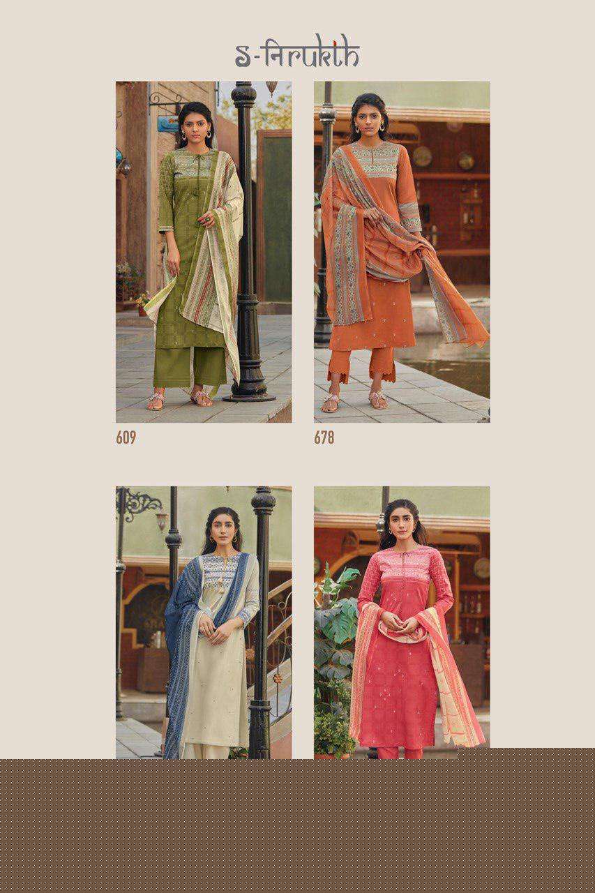 RUKHSAR BY S-NIRUKTH BEAUTIFUL STYLISH SHARARA SUITS FANCY COLORFUL CASUAL WEAR & ETHNIC WEAR & READY TO WEAR CAMBRIC PRINT DRESSES AT WHOLESALE PRICE