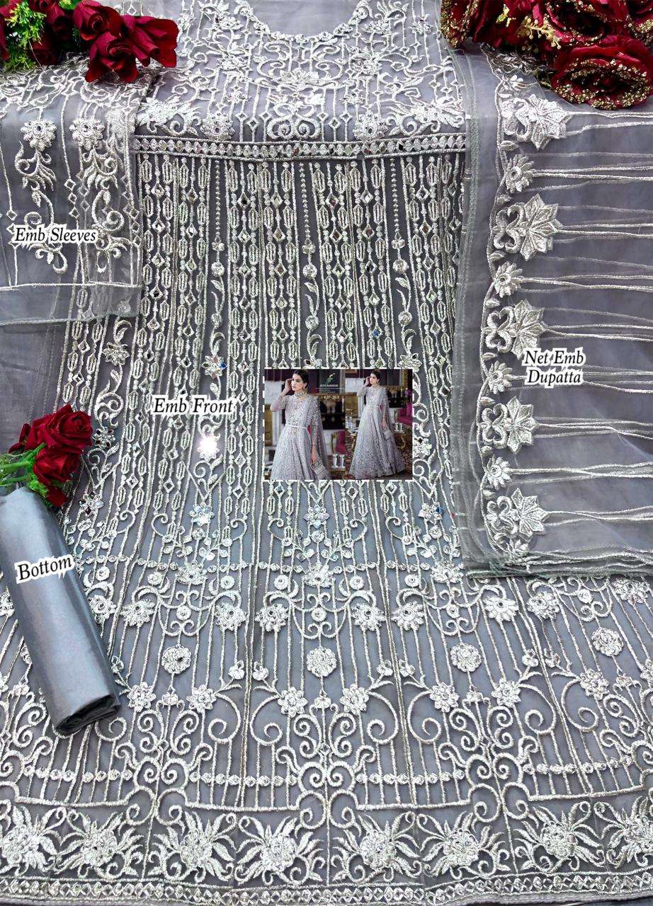 JUVI HIT COLLECTIO BY JUVI FASHION DESIGNER FESTIVE SUITS COLLECTION BEAUTIFUL STYLISH FANCY COLORFUL PARTY WEAR & OCCASIONAL WEAR HEAVY FAUX GEORGETTE WITH EMBROIDERED DRESSES AT WHOLESALE PRICE