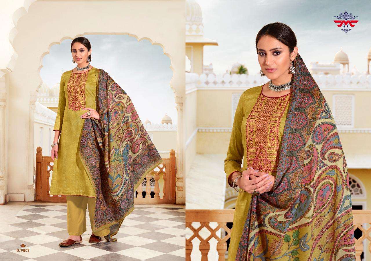 NETRA BY MUSE 9001 TO 9008 SERIES BEAUTIFUL STYLISH PAKISATNI SUITS FANCY COLORFUL CASUAL WEAR & ETHNIC WEAR & READY TO WEAR PURE JAM PRINT WITH WORK DRESSES AT WHOLESALE PRICE