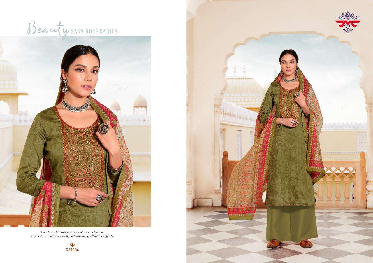 NETRA BY MUSE 9001 TO 9008 SERIES BEAUTIFUL STYLISH PAKISATNI SUITS FANCY COLORFUL CASUAL WEAR & ETHNIC WEAR & READY TO WEAR PURE JAM PRINT WITH WORK DRESSES AT WHOLESALE PRICE