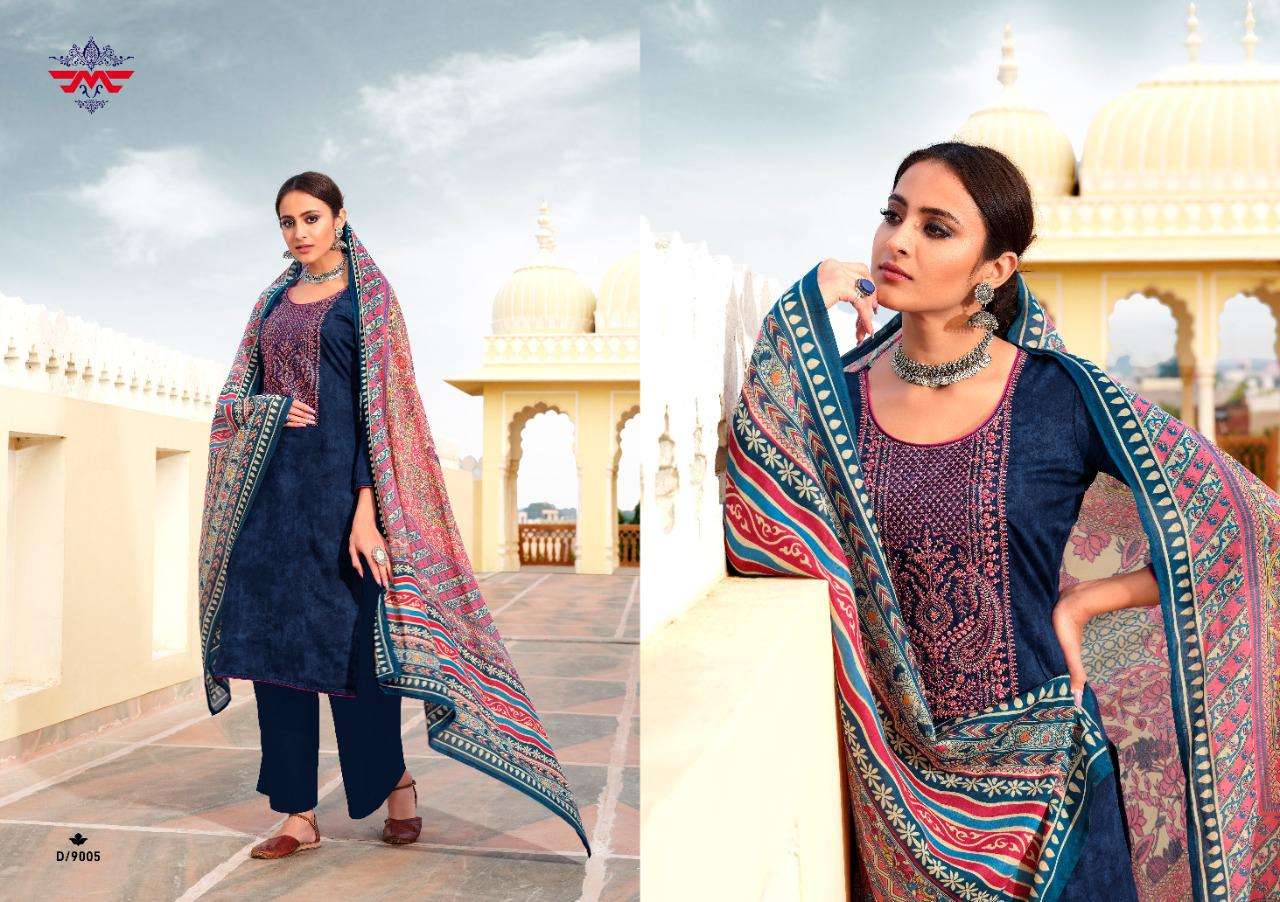 NETRA BY MUSE 9001 TO 9008 SERIES BEAUTIFUL STYLISH PAKISATNI SUITS FANCY COLORFUL CASUAL WEAR & ETHNIC WEAR & READY TO WEAR PURE JAM PRINT WITH WORK DRESSES AT WHOLESALE PRICE