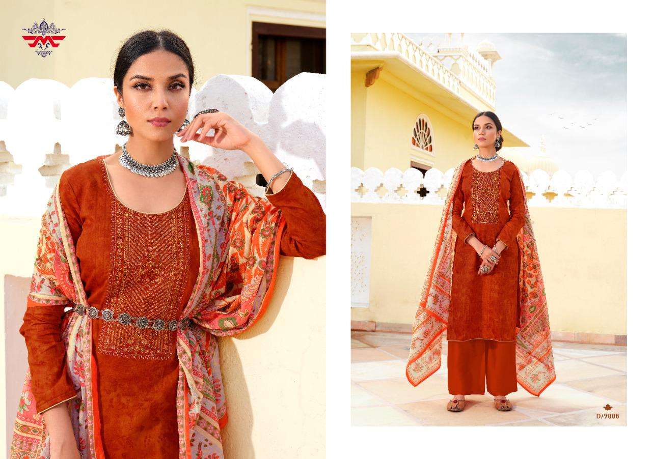NETRA BY MUSE 9001 TO 9008 SERIES BEAUTIFUL STYLISH PAKISATNI SUITS FANCY COLORFUL CASUAL WEAR & ETHNIC WEAR & READY TO WEAR PURE JAM PRINT WITH WORK DRESSES AT WHOLESALE PRICE