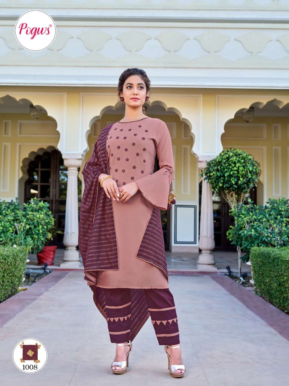 POSHAK VOL-1 BY POGWS 1008 TO 1013 SERIES DESIGNER STYLISH FANCY COLORFUL BEAUTIFUL PARTY WEAR & ETHNIC WEAR COLLECTION SILK EMBROIDERY DRESSES AT WHOLESALE PRICE