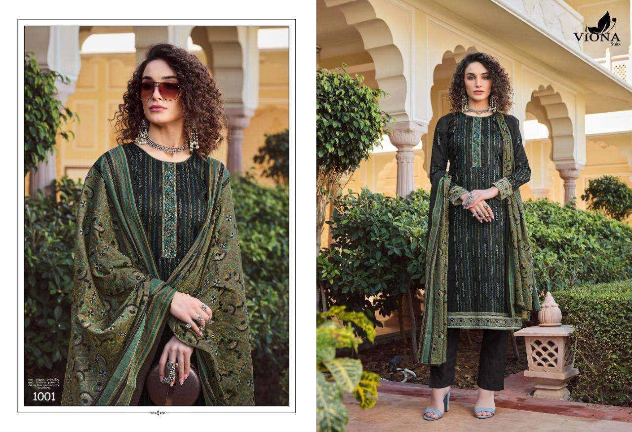 ALIZA BY VIONA 1001 TO 1008 SERIES BEAUTIFUL SUITS STYLISH FANCY COLORFUL CASUAL WEAR & ETHNIC WEAR PURE COTTON JAM SATIN PRINT WITH WORK DRESSES AT WHOLESALE PRICE