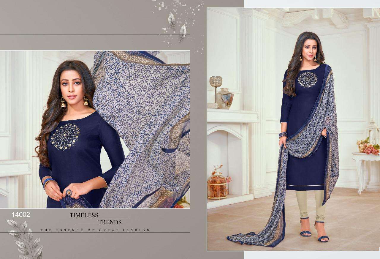 OSCAR VOL-14 BY SHAGUN LIFESTYLE 14001 TO 14016 SERIES BEAUTIFUL STYLISH SHARARA SUITS FANCY COLORFUL CASUAL WEAR & ETHNIC WEAR & READY TO WEAR SILK EMBROIDERED DRESSES AT WHOLESALE PRICE