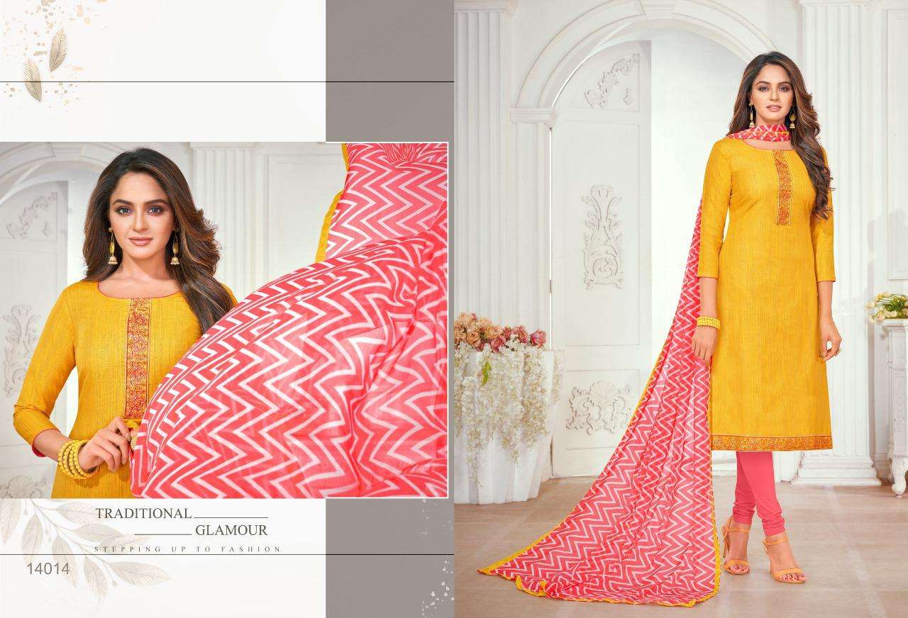 OSCAR VOL-14 BY SHAGUN LIFESTYLE 14001 TO 14016 SERIES BEAUTIFUL STYLISH SHARARA SUITS FANCY COLORFUL CASUAL WEAR & ETHNIC WEAR & READY TO WEAR SILK EMBROIDERED DRESSES AT WHOLESALE PRICE
