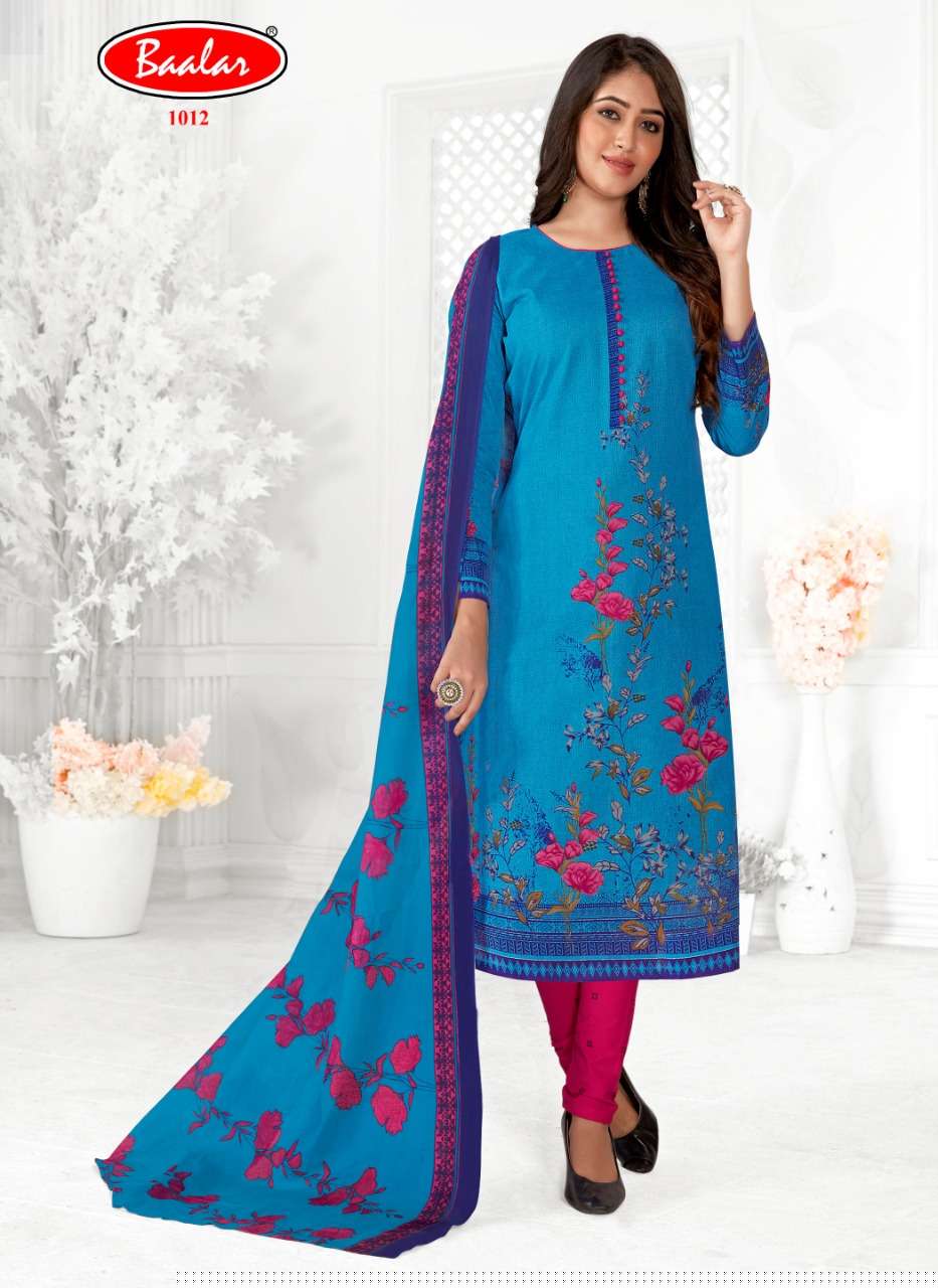 GAURI VOL-1 BY BAALAR 1008 TO 1017 SERIES BEAUTIFUL SUITS COLORFUL STYLISH FANCY CASUAL WEAR & ETHNIC WEAR PURE COTTON DRESSES AT WHOLESALE PRICE