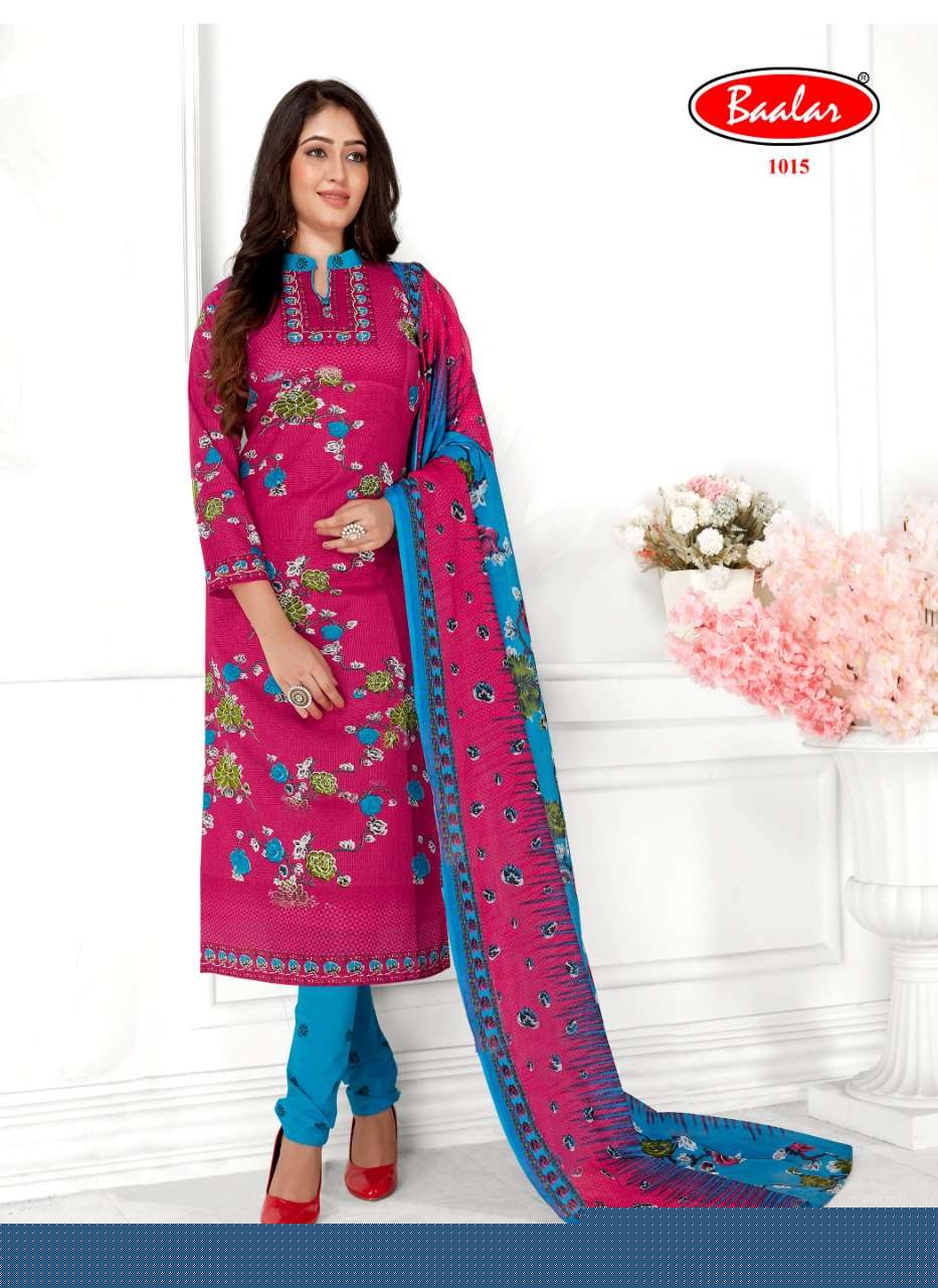 GAURI VOL-1 BY BAALAR 1008 TO 1017 SERIES BEAUTIFUL SUITS COLORFUL STYLISH FANCY CASUAL WEAR & ETHNIC WEAR PURE COTTON DRESSES AT WHOLESALE PRICE