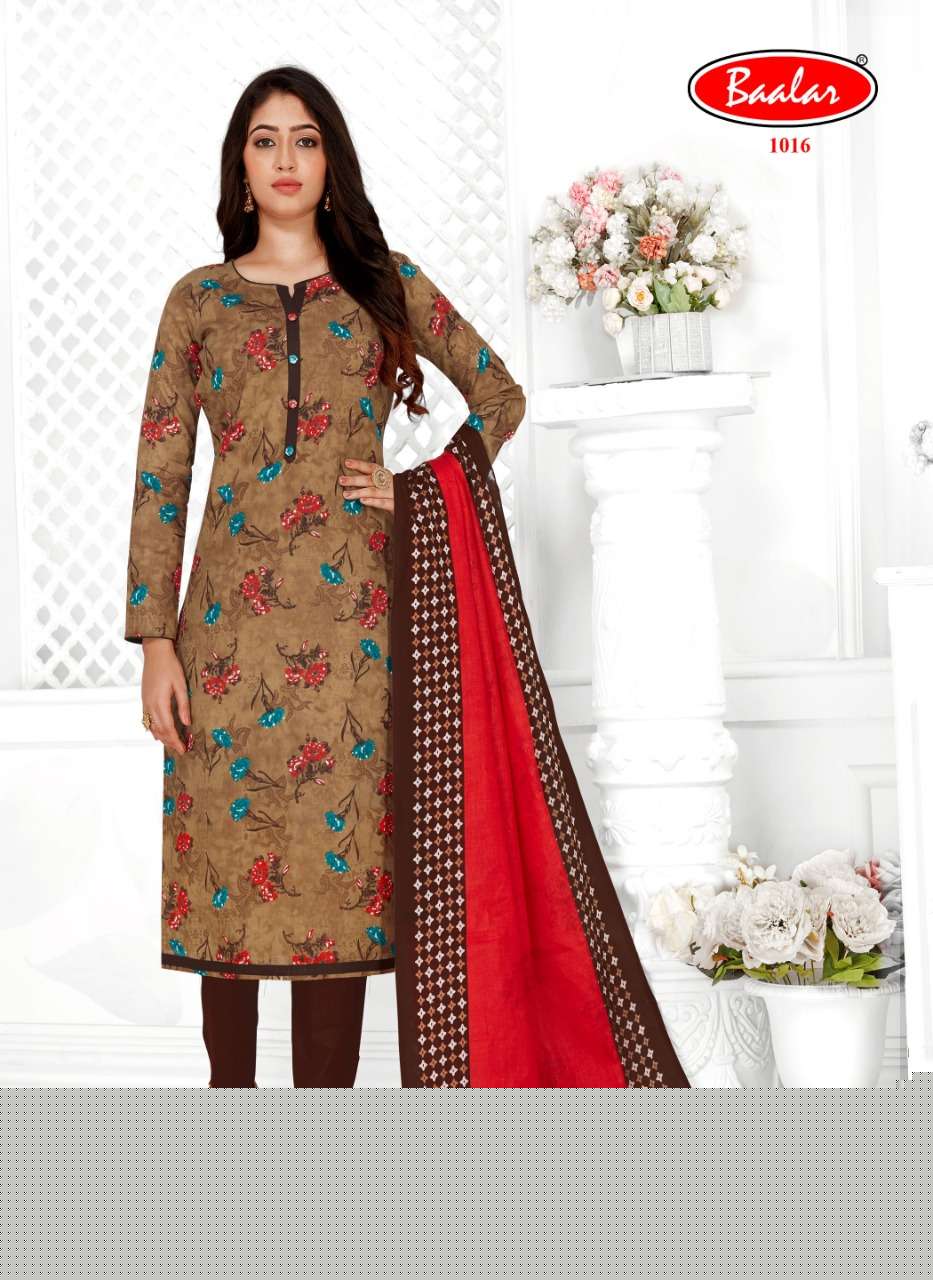 GAURI VOL-1 BY BAALAR 1008 TO 1017 SERIES BEAUTIFUL SUITS COLORFUL STYLISH FANCY CASUAL WEAR & ETHNIC WEAR PURE COTTON DRESSES AT WHOLESALE PRICE