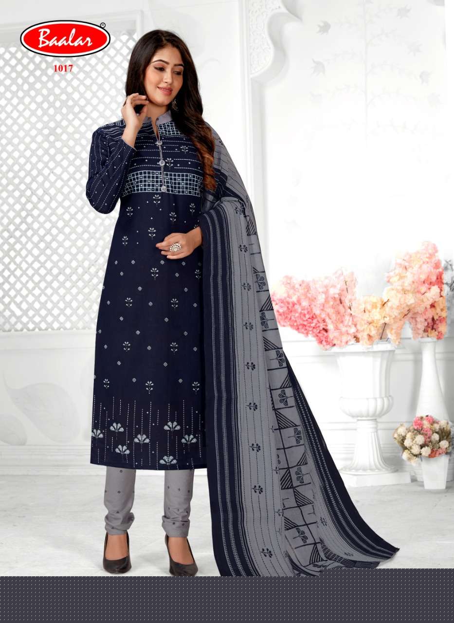 GAURI VOL-1 BY BAALAR 1008 TO 1017 SERIES BEAUTIFUL SUITS COLORFUL STYLISH FANCY CASUAL WEAR & ETHNIC WEAR PURE COTTON DRESSES AT WHOLESALE PRICE