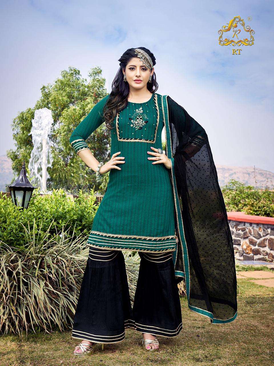 TJORI VOL-2 BY RT 5006 TO 5009 SERIES BEAUTIFUL SUITS COLORFUL STYLISH FANCY CASUAL WEAR & ETHNIC WEAR VICOSE COTTON DRESSES AT WHOLESALE PRICE