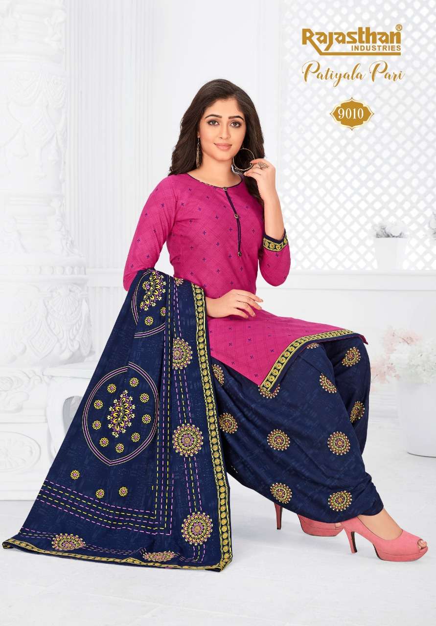 PATIYALA PARI VOL-9 BY RAJASTHAN INDUSTRIES 9001 TO 9018 SERIES BEAUTIFUL STYLISH SHARARA SUITS FANCY COLORFUL CASUAL WEAR & ETHNIC WEAR & READY TO WEAR FANCY PRINTED DRESSES AT WHOLESALE PRICE