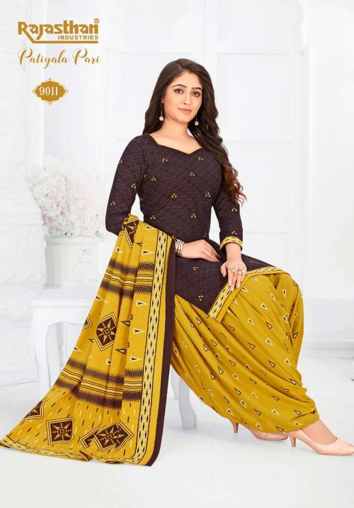 PATIYALA PARI VOL-9 BY RAJASTHAN INDUSTRIES 9001 TO 9018 SERIES BEAUTIFUL STYLISH SHARARA SUITS FANCY COLORFUL CASUAL WEAR & ETHNIC WEAR & READY TO WEAR FANCY PRINTED DRESSES AT WHOLESALE PRICE