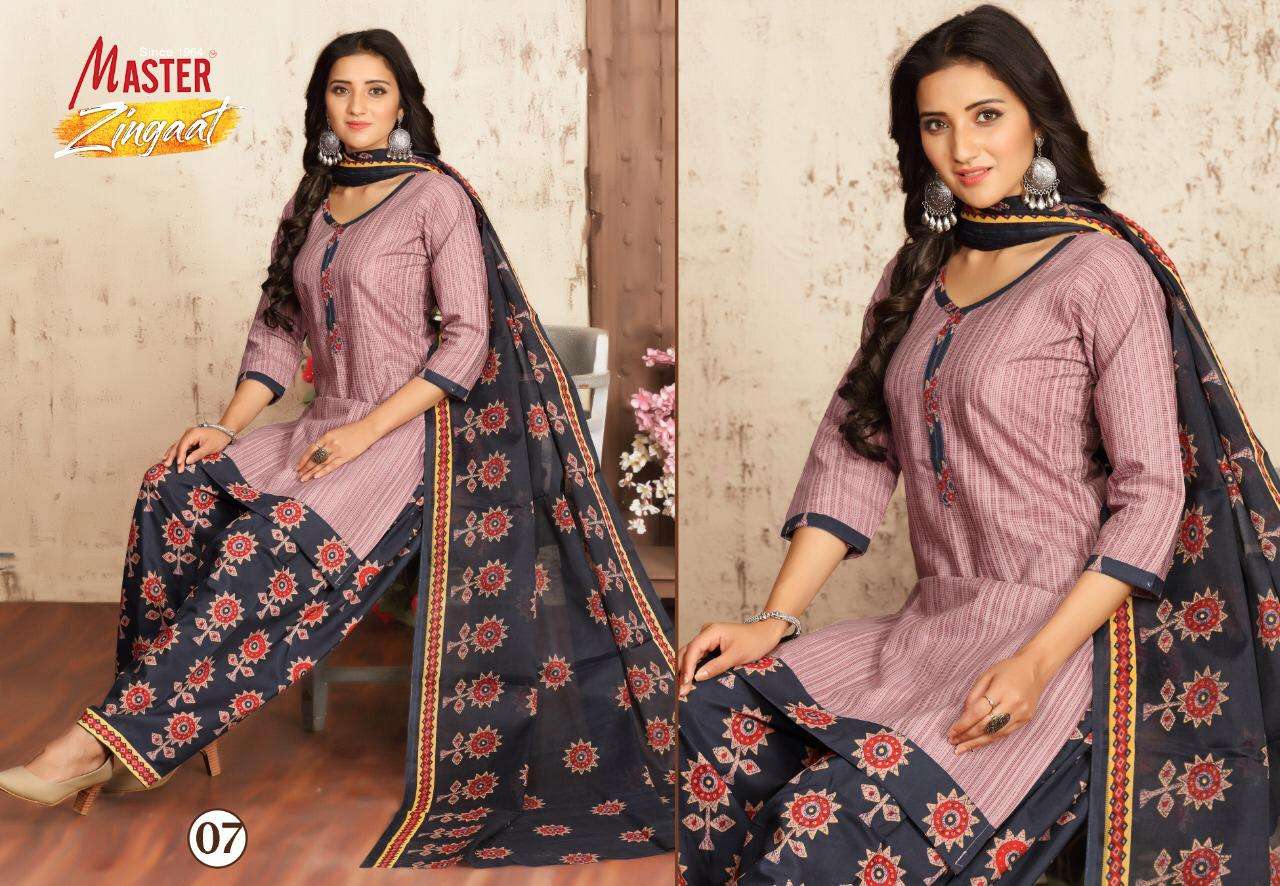 ZINGAAT BY MASTER 01 TO 16 SERIES BEAUTIFUL SUITS COLORFUL STYLISH FANCY CASUAL WEAR & ETHNIC WEAR FANCY DRESSES AT WHOLESALE PRICE