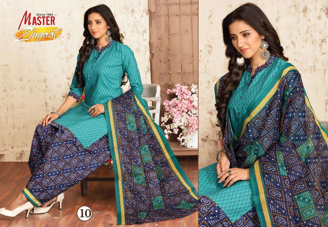 ZINGAAT BY MASTER 01 TO 16 SERIES BEAUTIFUL SUITS COLORFUL STYLISH FANCY CASUAL WEAR & ETHNIC WEAR FANCY DRESSES AT WHOLESALE PRICE