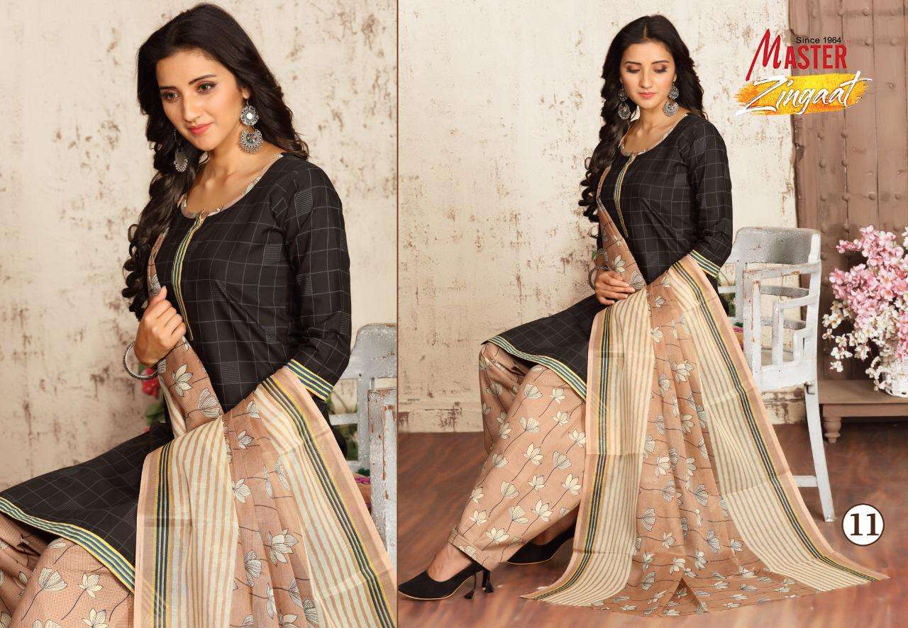 ZINGAAT BY MASTER 01 TO 16 SERIES BEAUTIFUL SUITS COLORFUL STYLISH FANCY CASUAL WEAR & ETHNIC WEAR FANCY DRESSES AT WHOLESALE PRICE