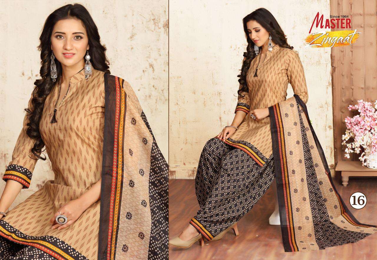 ZINGAAT BY MASTER 01 TO 16 SERIES BEAUTIFUL SUITS COLORFUL STYLISH FANCY CASUAL WEAR & ETHNIC WEAR FANCY DRESSES AT WHOLESALE PRICE