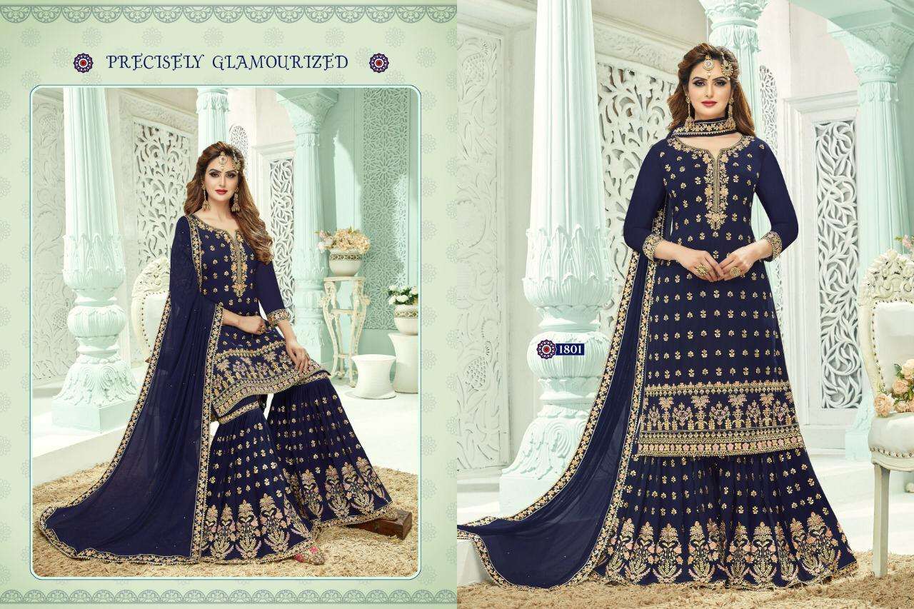 MALANG BY A.M. CREATION 1801 TO 1804 SERIES BEAUTIFUL SUITS COLORFUL STYLISH FANCY CASUAL WEAR & ETHNIC WEAR HEAVY GEORGETTE DRESSES AT WHOLESALE PRICE