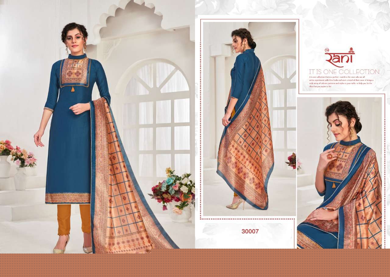 SPANISH VOL-10 BY RANI FASHION 30001 TO 30010 SERIES BEAUTIFUL STYLISH SHARARA SUITS FANCY COLORFUL CASUAL WEAR & ETHNIC WEAR & READY TO WEAR COTTON SATIN PRINTED DRESSES AT WHOLESALE PRICE