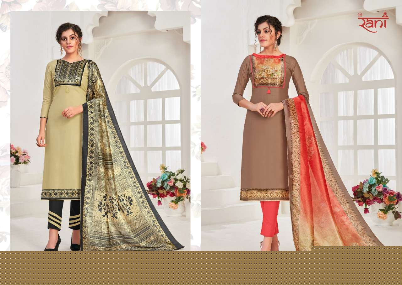 SPANISH VOL-10 BY RANI FASHION 30001 TO 30010 SERIES BEAUTIFUL STYLISH SHARARA SUITS FANCY COLORFUL CASUAL WEAR & ETHNIC WEAR & READY TO WEAR COTTON SATIN PRINTED DRESSES AT WHOLESALE PRICE
