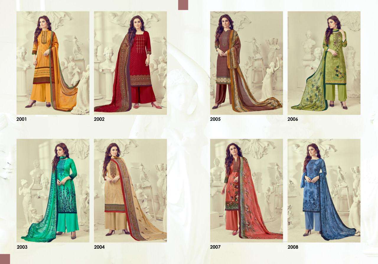 MASTANI VOL-2 BY AANCHAL 2001 TO 2008 SERIES BEAUTIFUL STYLISH SHARARA SUITS FANCY COLORFUL CASUAL WEAR & ETHNIC WEAR & READY TO WEAR CAMBRIC COTTON PRINT WITH EMBROIDERY DRESSES AT WHOLESALE PRICE